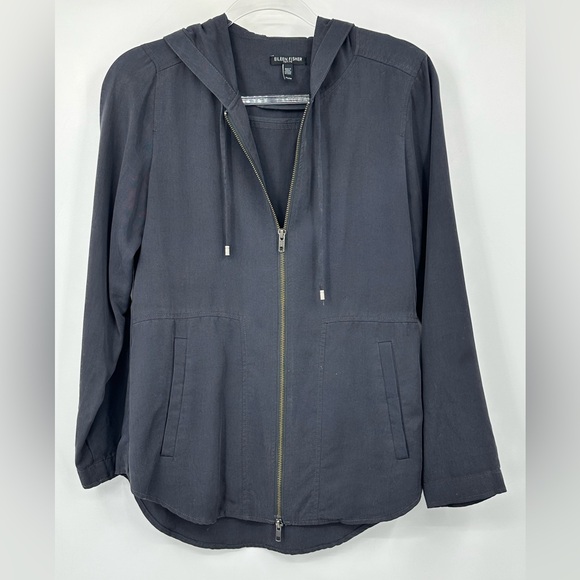 Eileen Fisher Jackets & Blazers - Eileen Fisher Tencel Zip Up Jacket Hooded Gray Womens Petite Small PS | M124